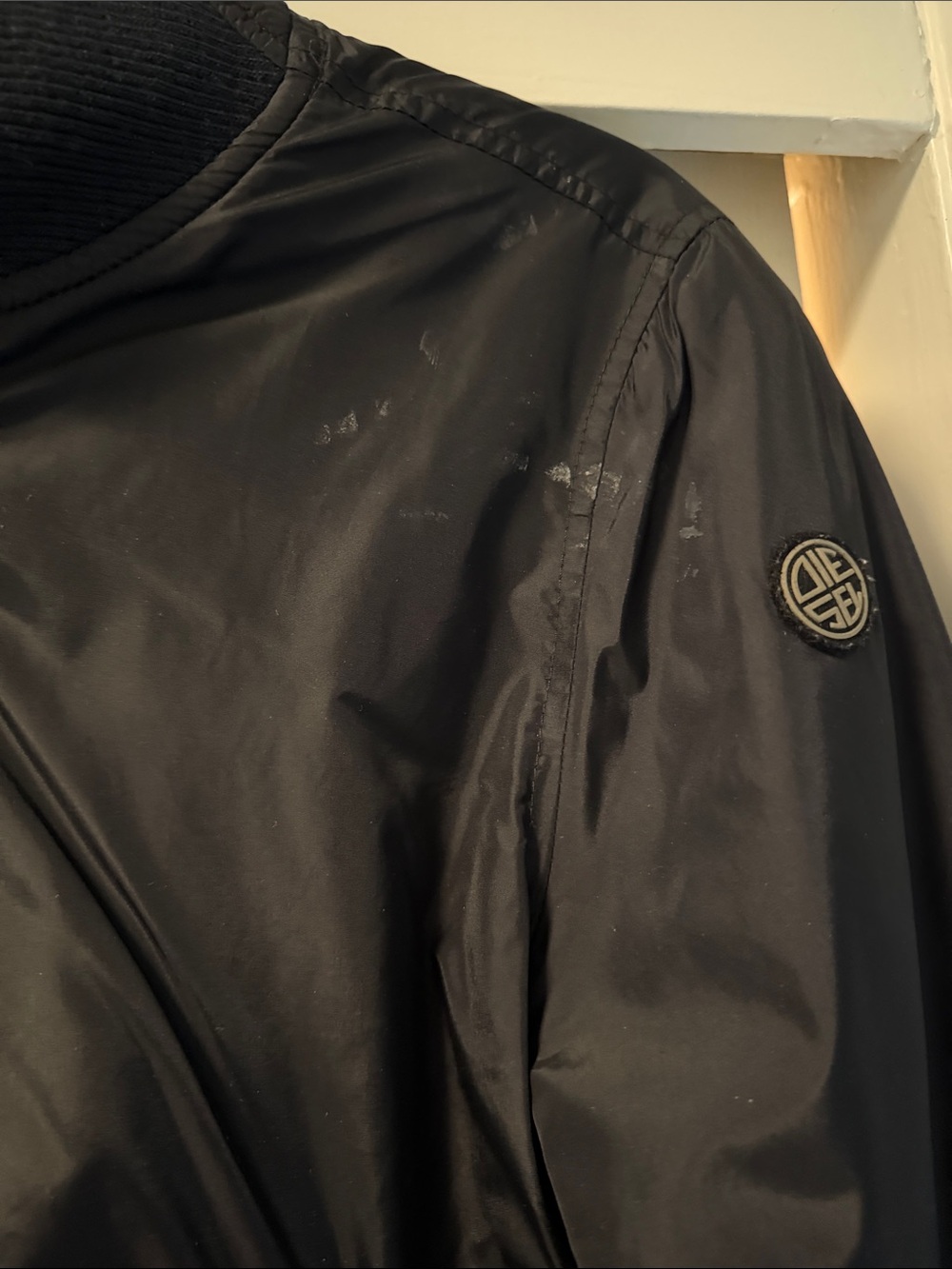 Vintage Diesel Black Nylon Bomber Jacket - Picture 5 of 10